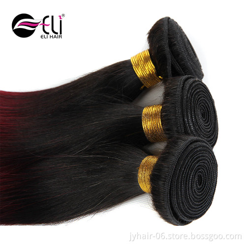 Top Quality Peruvian Virgin Hair Aliexpress Hot Sale Ombre Hair Extensions Red Color Peruvian Hair